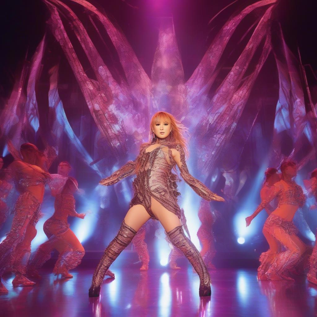 Ayumi Hamasaki performing Evolution