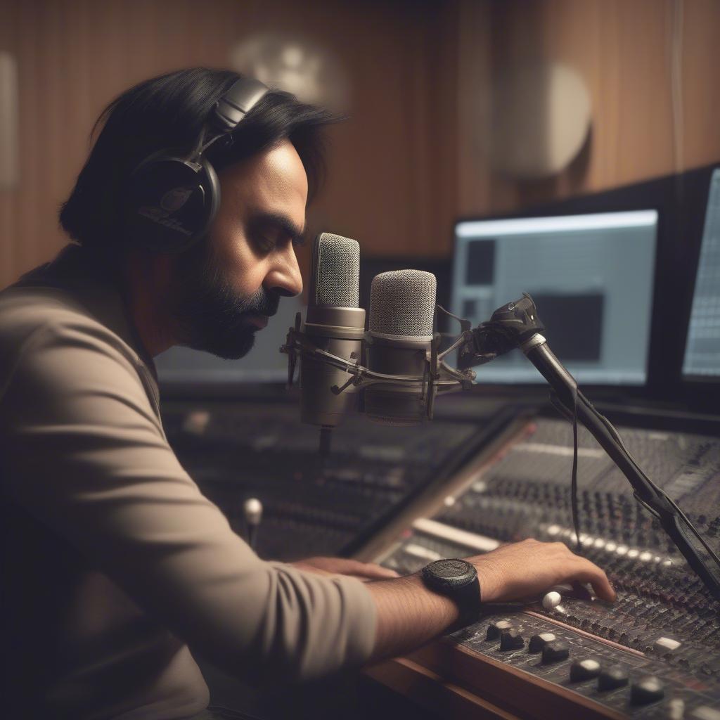 Babbu Maan in the Recording Studio