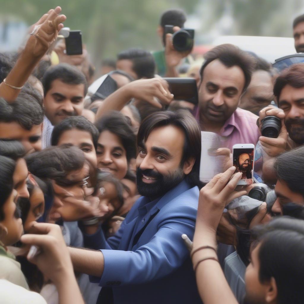 Babbu Maan Interacting with Fans