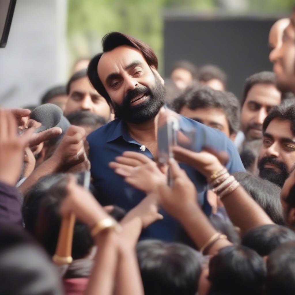 Babbu Maan Interacting with Fans