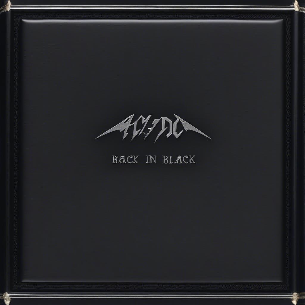 AC/DC Back in Black Album Cover