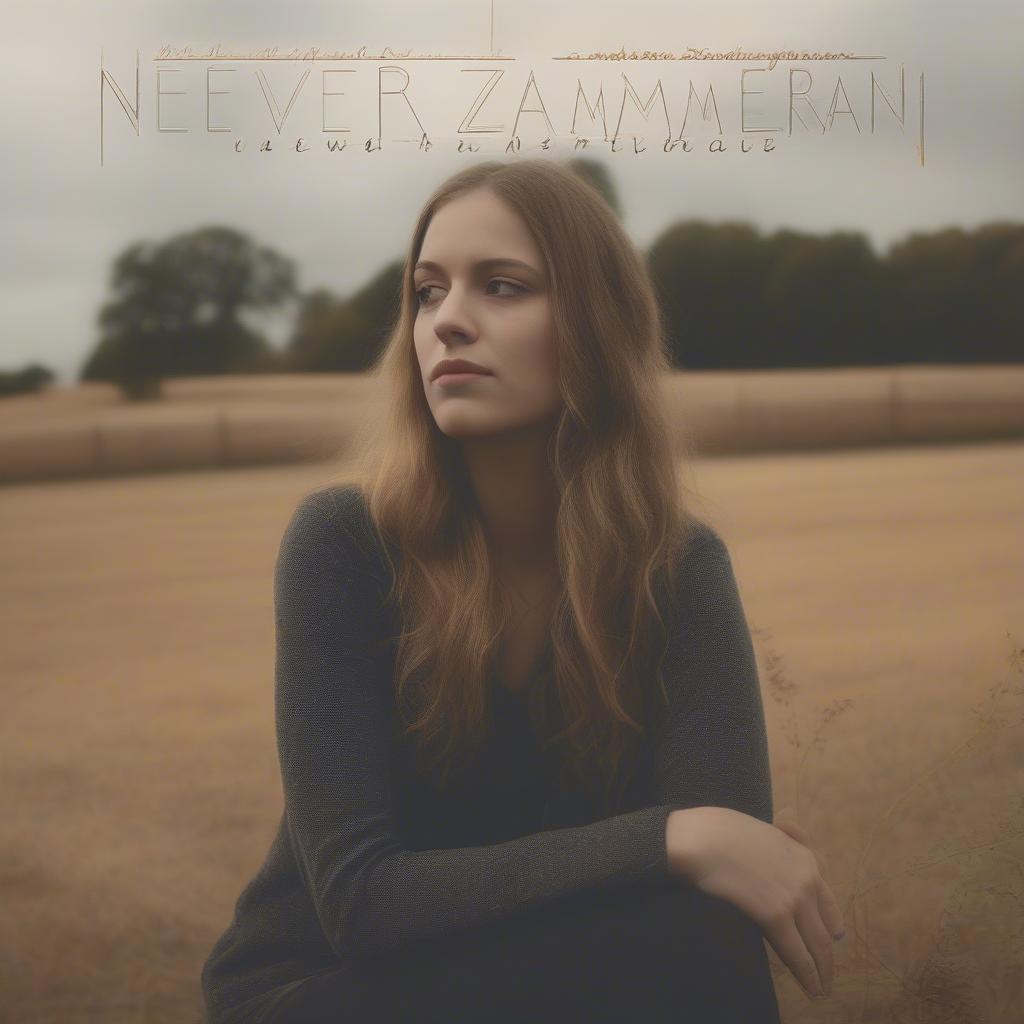 Album cover art for Bailey Zimmerman's "Never Leave"