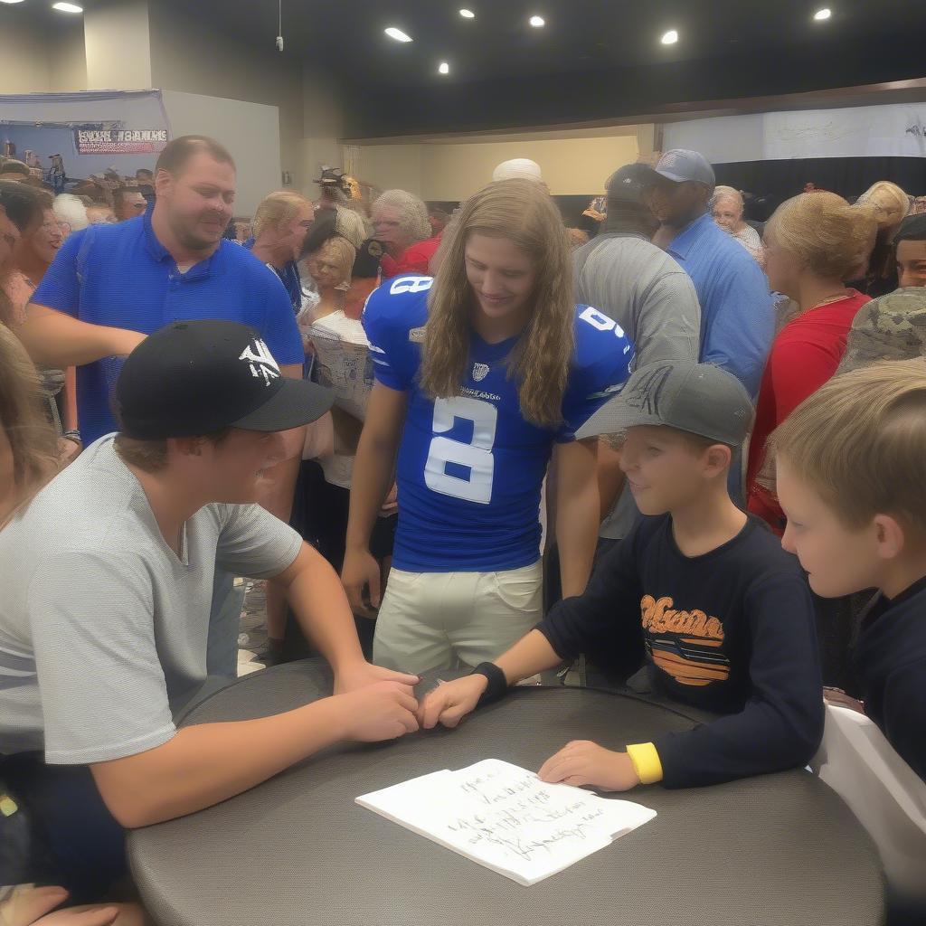 Bailey Zimmerman meeting and interacting with fans