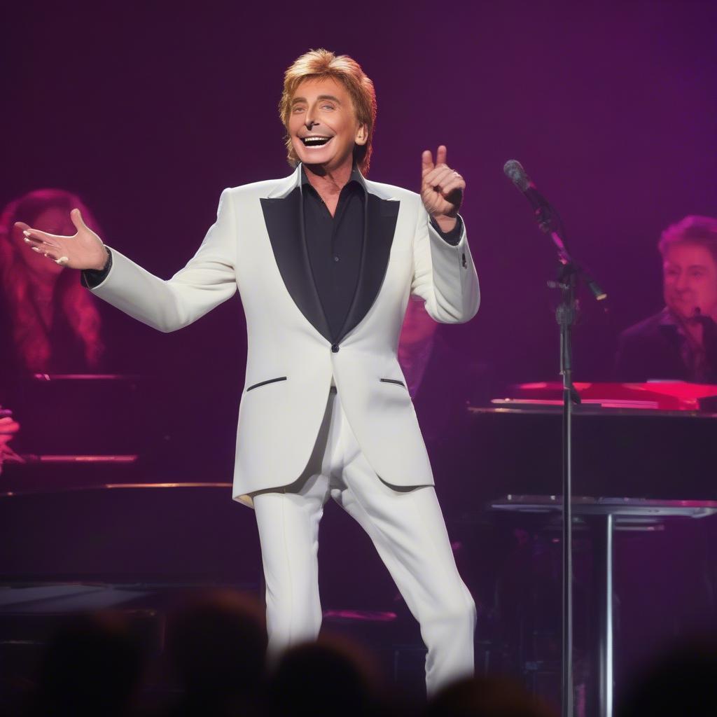 Barry Manilow at a Recent Concert