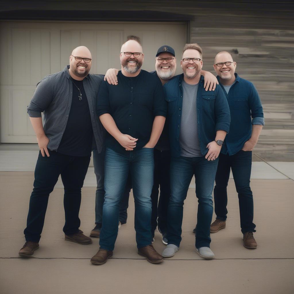 Bart Millard with MercyMe Band Members