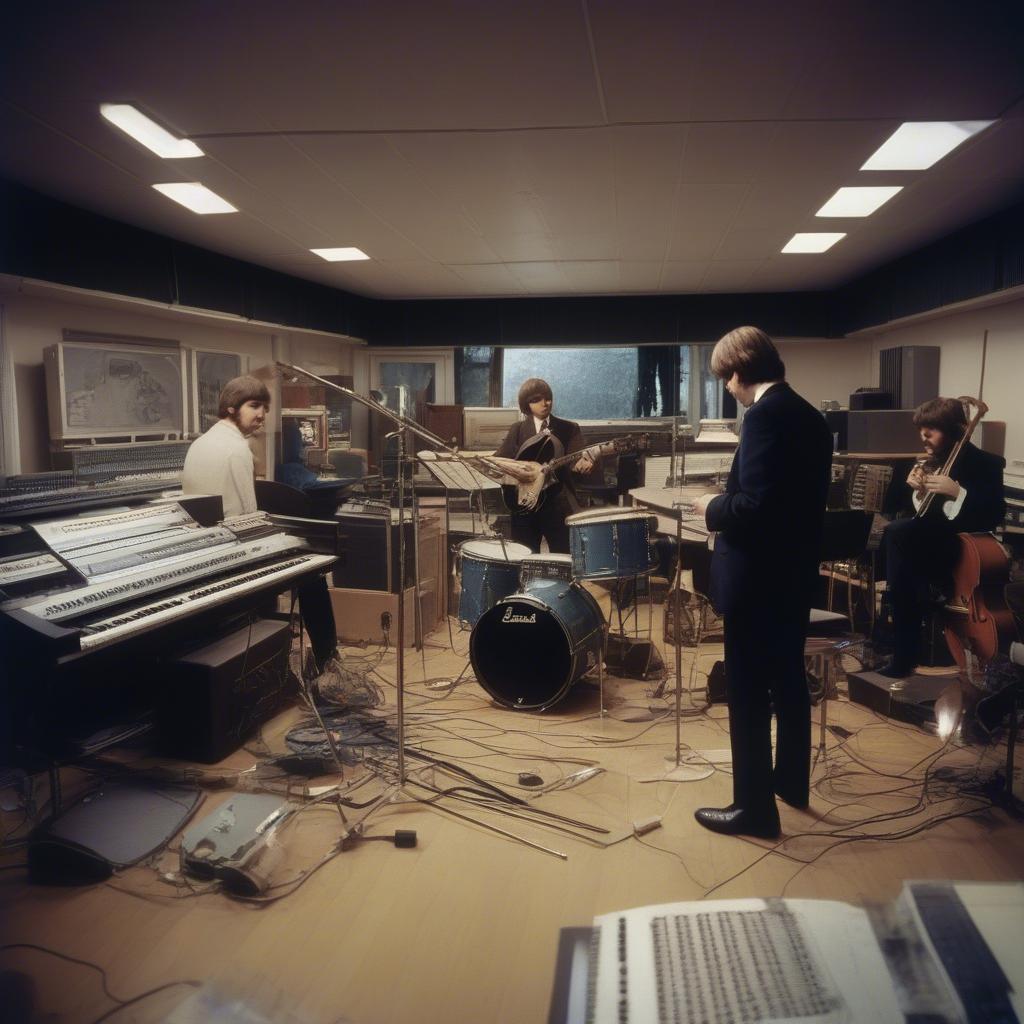 The Beatles in Abbey Road Studios