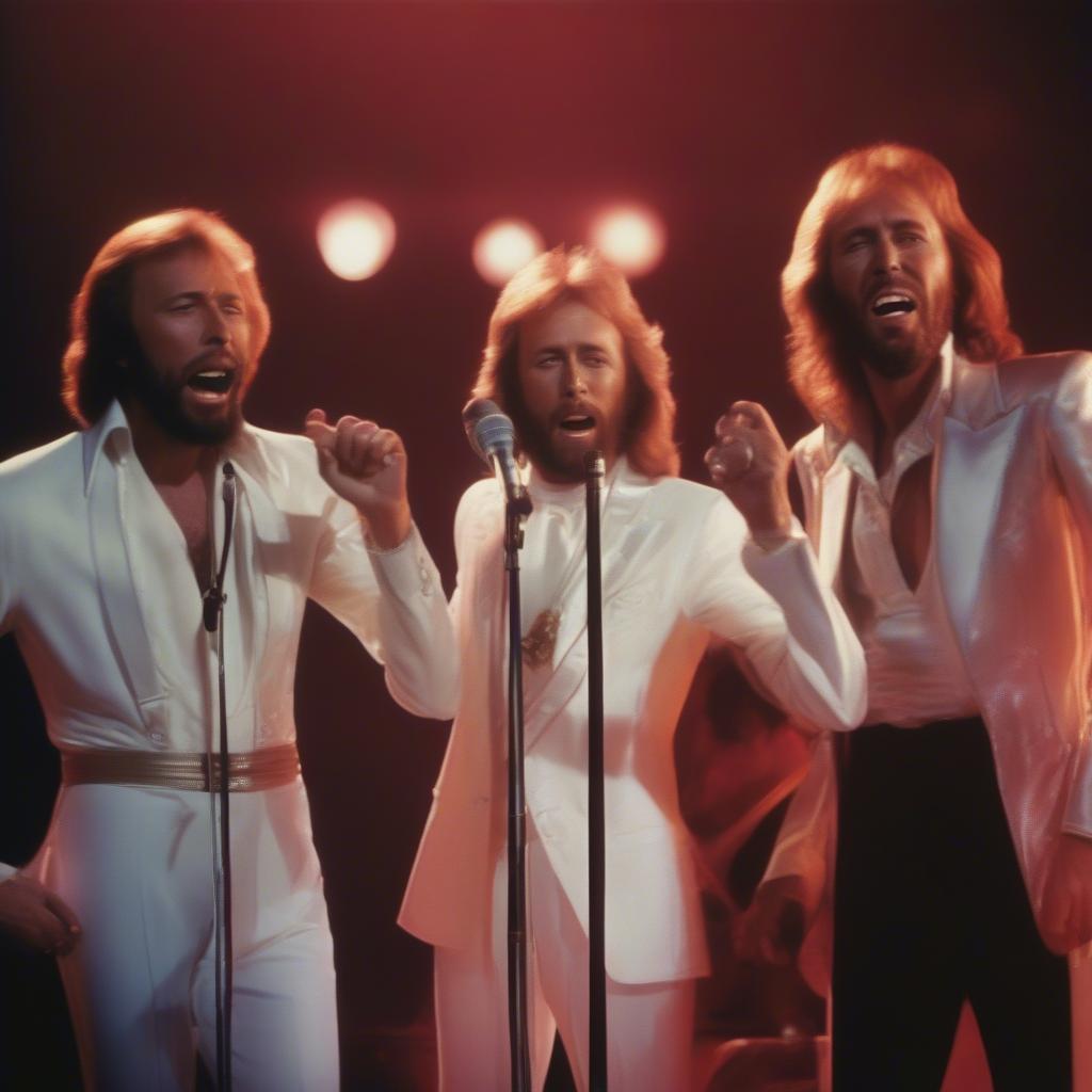 Bee Gees performing How Deep Is Your Love