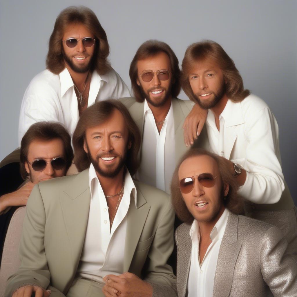 The Bee Gees in their later years, demonstrating their enduring musical talent and bond.