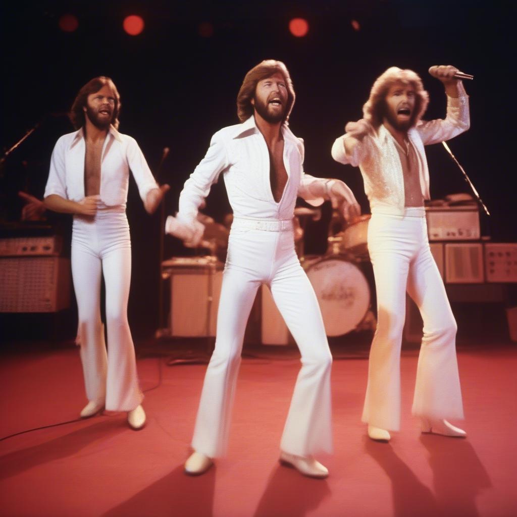 Bee Gees Performing "Stayin' Alive" in 1978