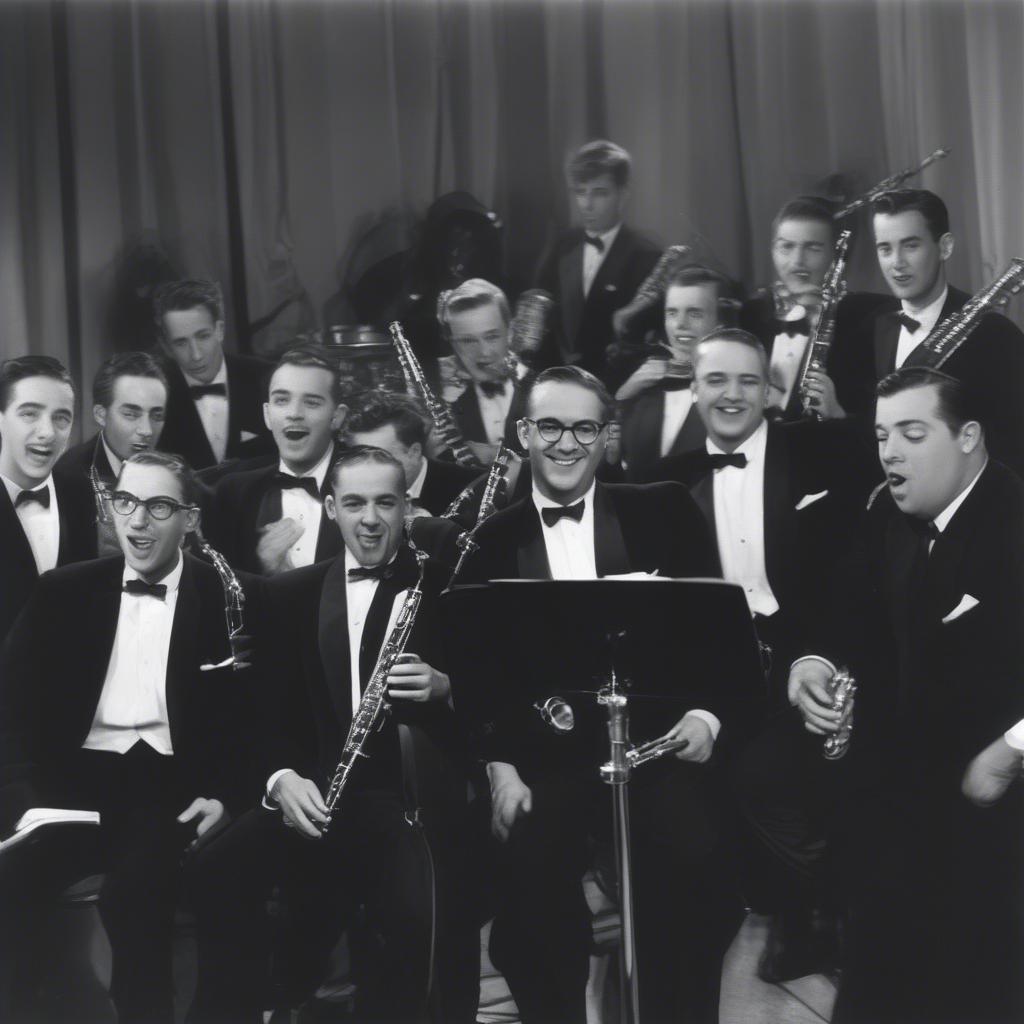 Benny Goodman performing with his big band