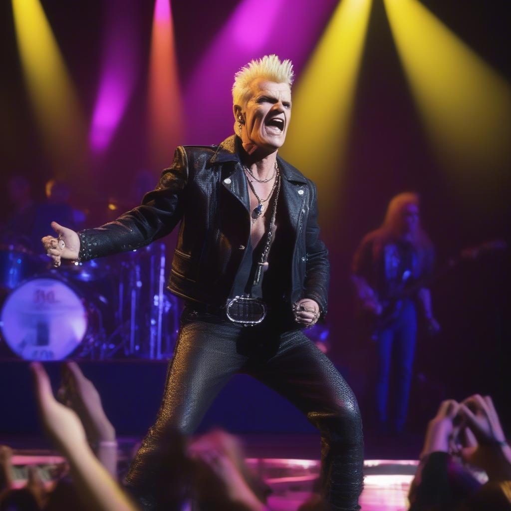 Billy Idol performing Mony Mony live