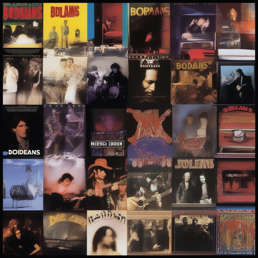 A collage of Bodeans album covers