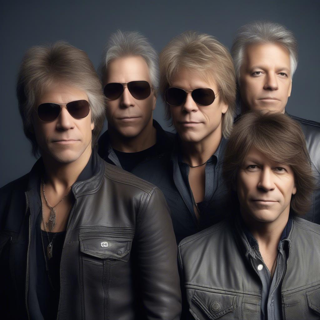 Bon Jovi Band Members Portrait