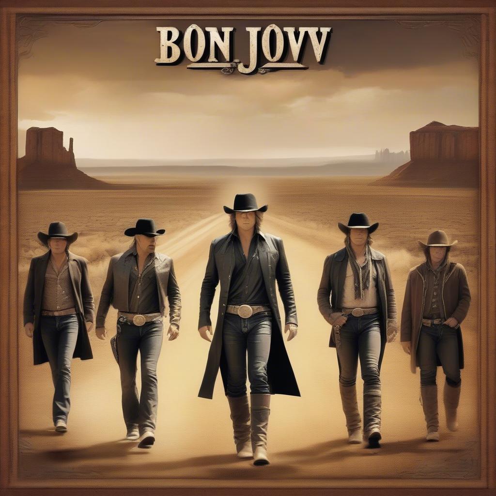 Bon Jovi in Wanted Dead or Alive, Embracing the Western Aesthetic