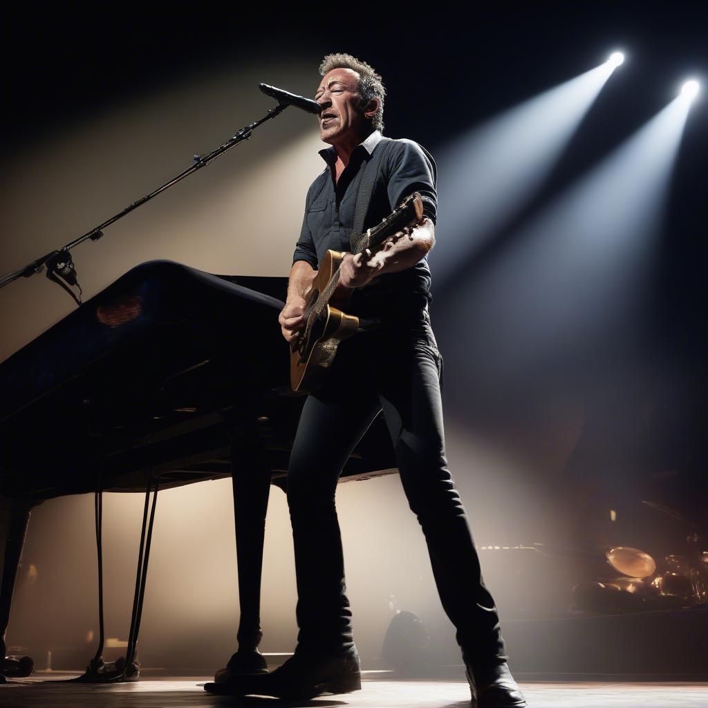 Bruce Springsteen Performing The River Live