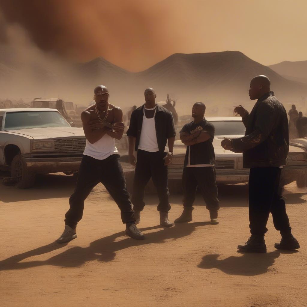 Still from the California Love Music Video