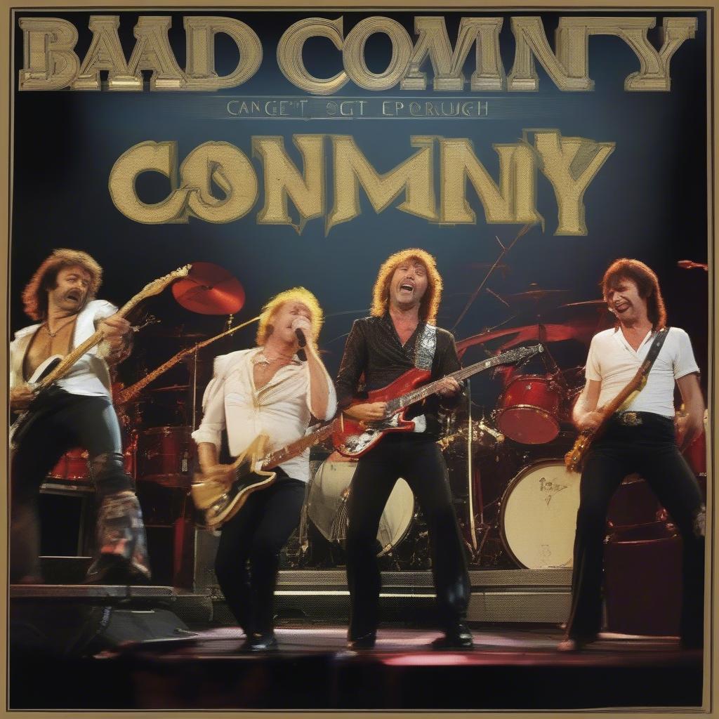 Can't Get Enough: Bad Company performing live, showcasing their energetic stage presence.