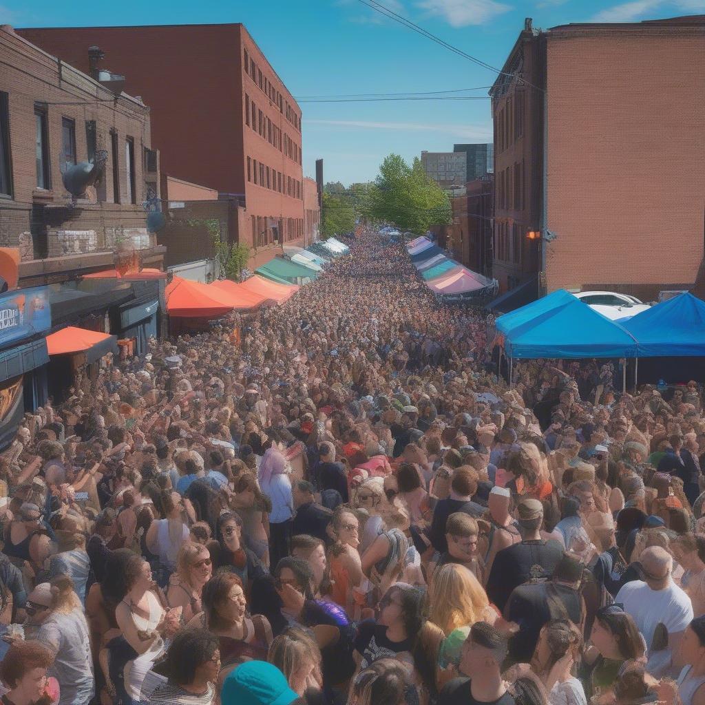 Crowd at the 2019 Capitol Hill Block Party