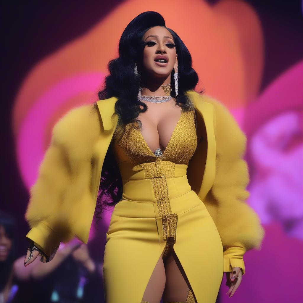 Cardi B Performing Bodak Yellow