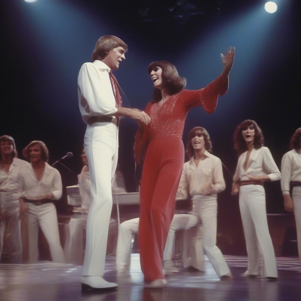 The Carpenters performing Top of the World live