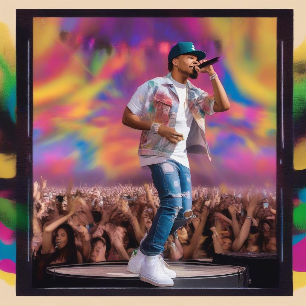 Chance the Rapper performing "No Problem" at Splendour in the Grass 2019