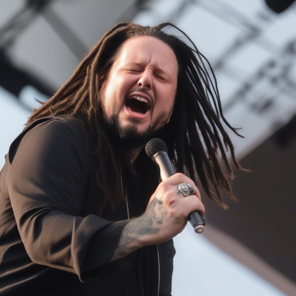 Jonathan Davis of Korn Performing