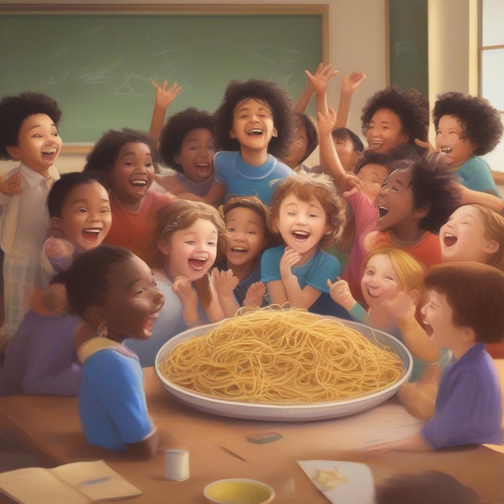 Children singing "On Top of Spaghetti"