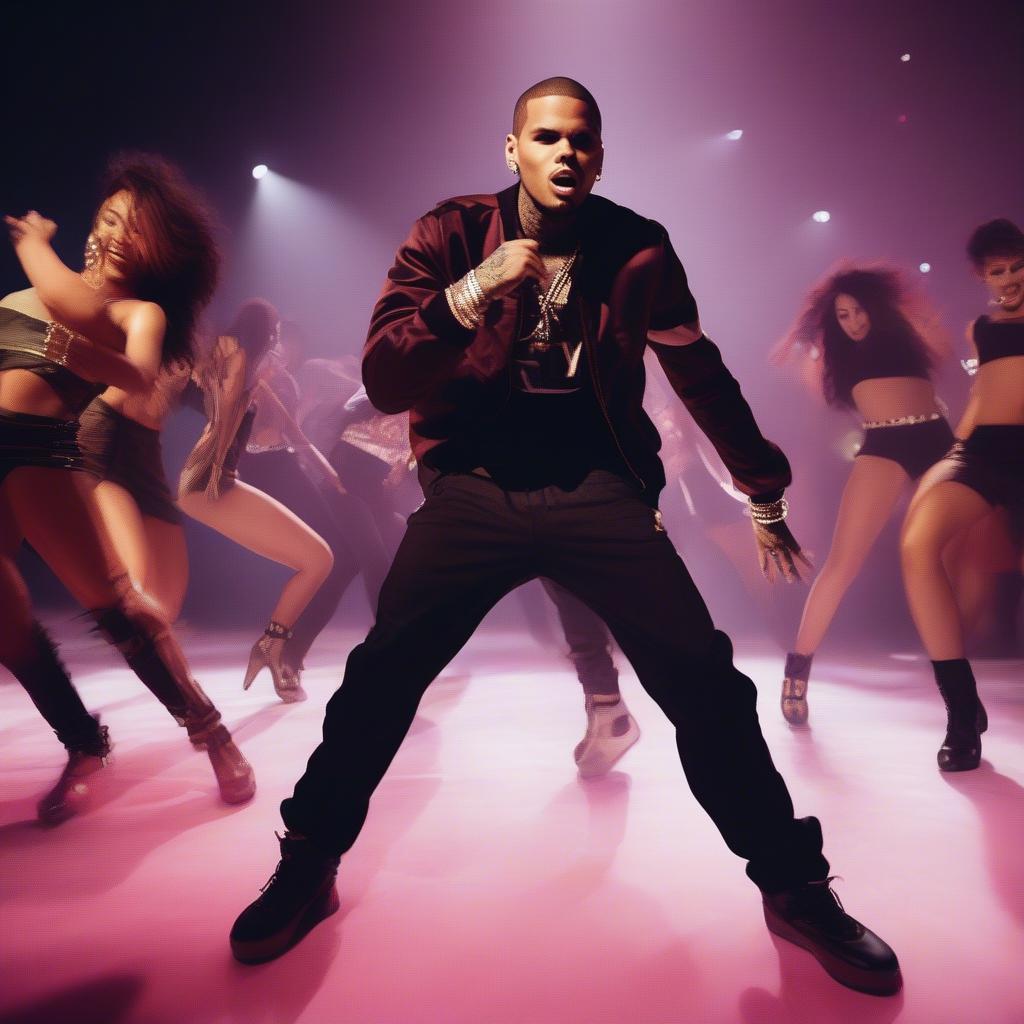 Chris Brown Performing Loyal