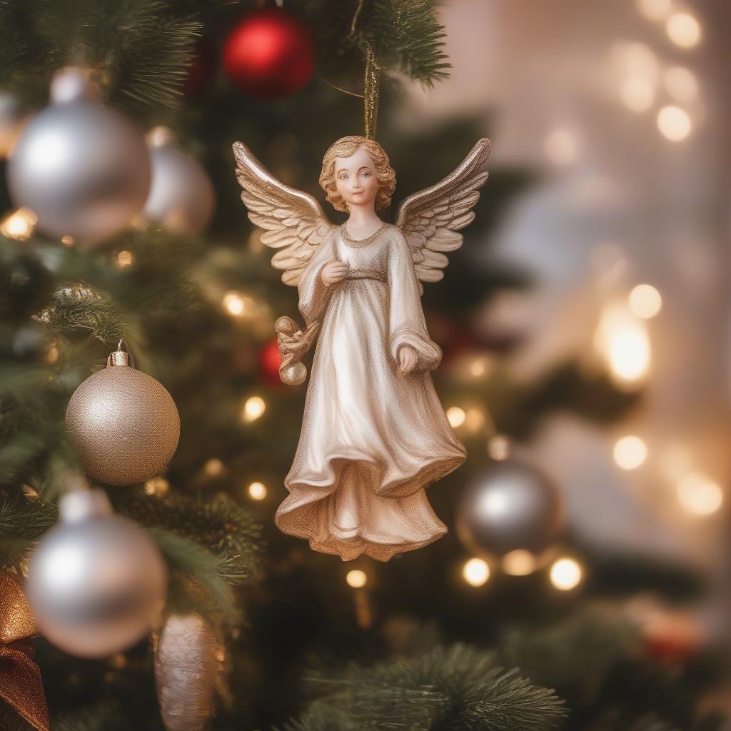 Christmas Tree with Angel on Top