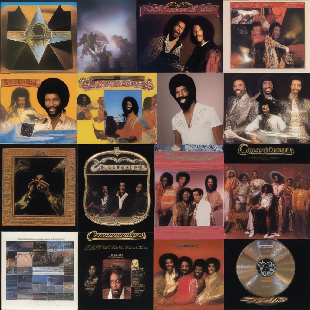 Commodores Album Covers Collage