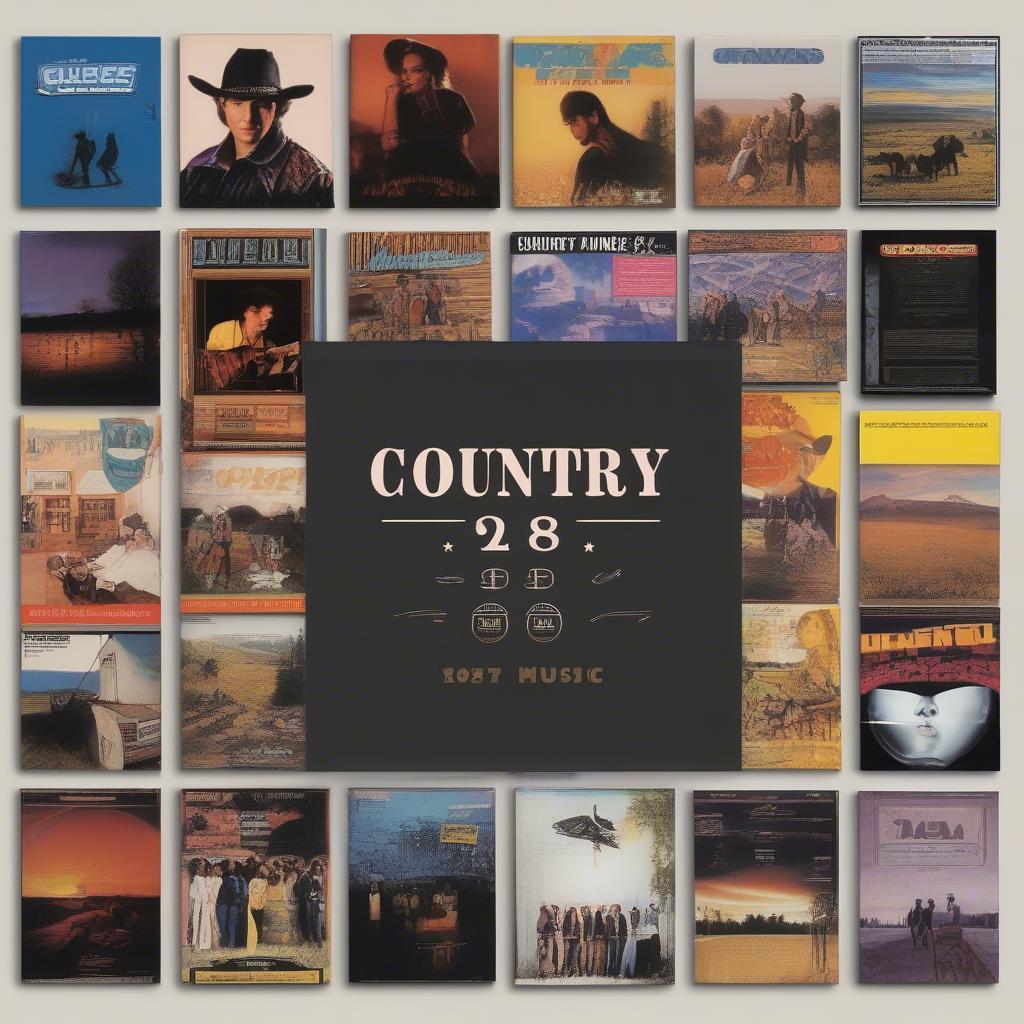 1980s Country Music Album Covers