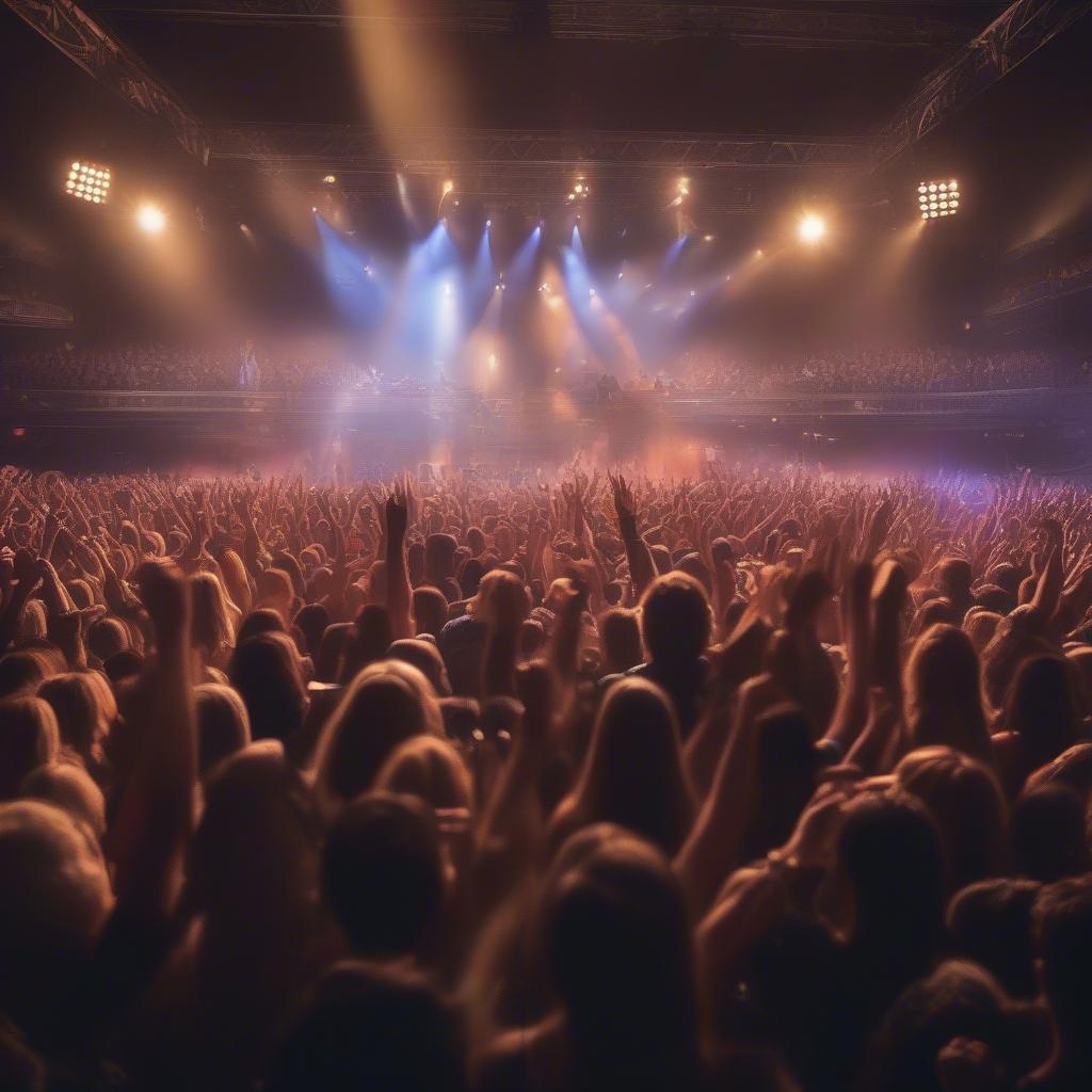 Country Music Fans Enjoying a Concert