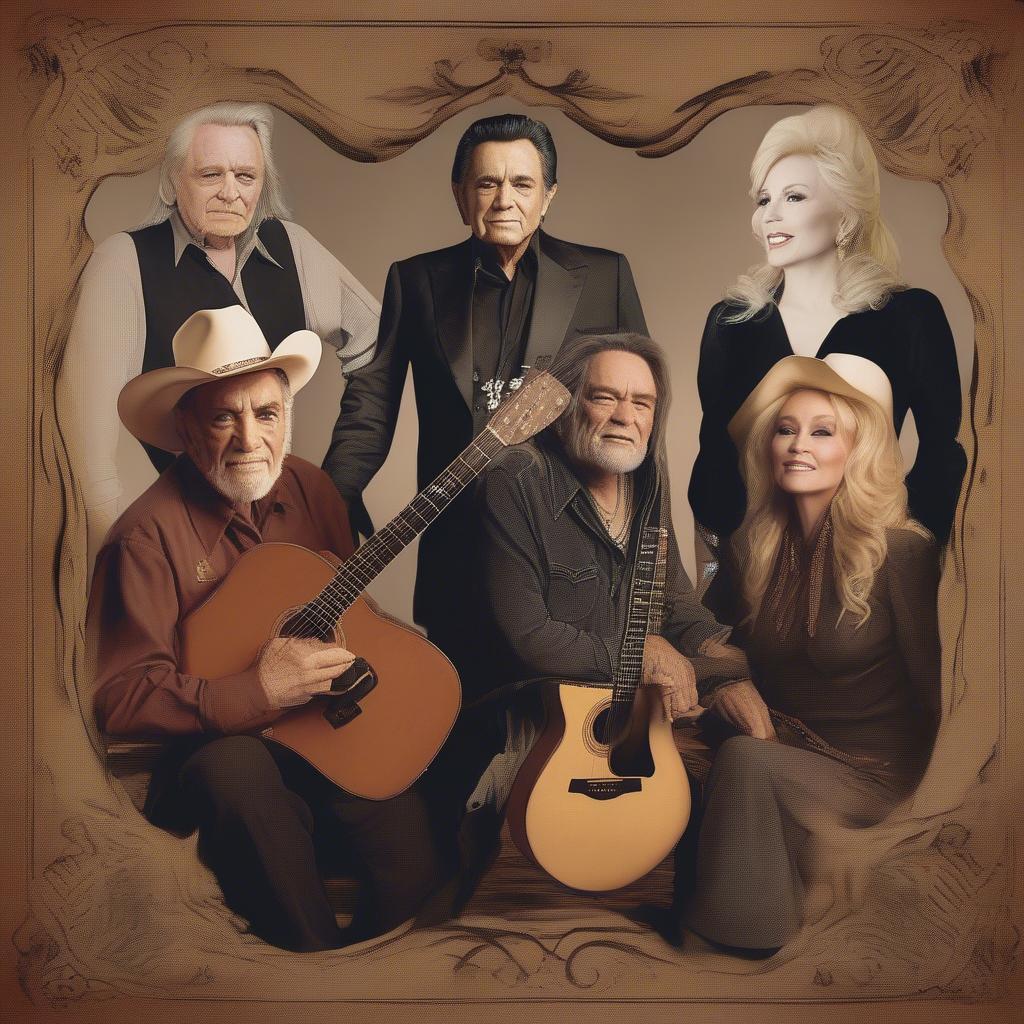 Country Music Storytelling Icons