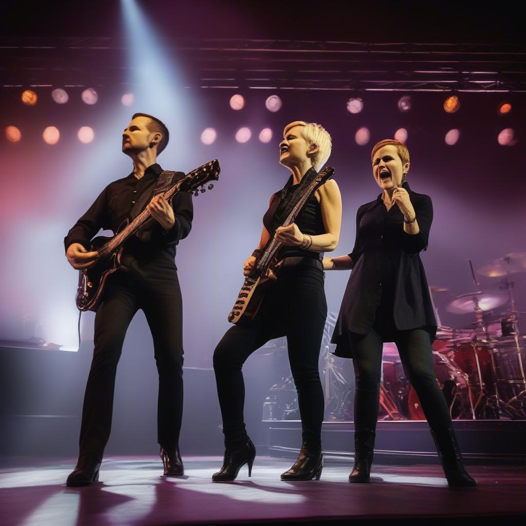 The Cranberries performing live