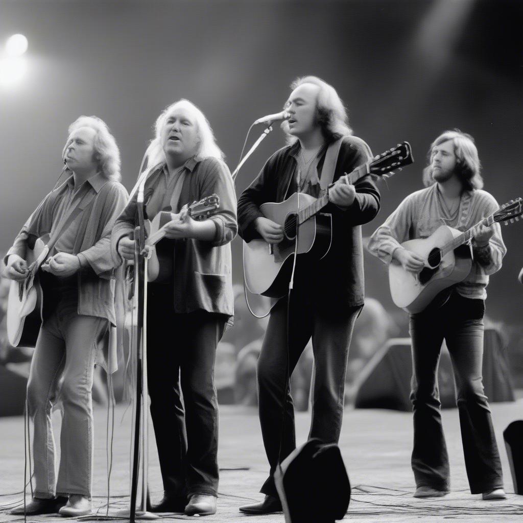 Crosby, Stills, Nash & Young at Woodstock