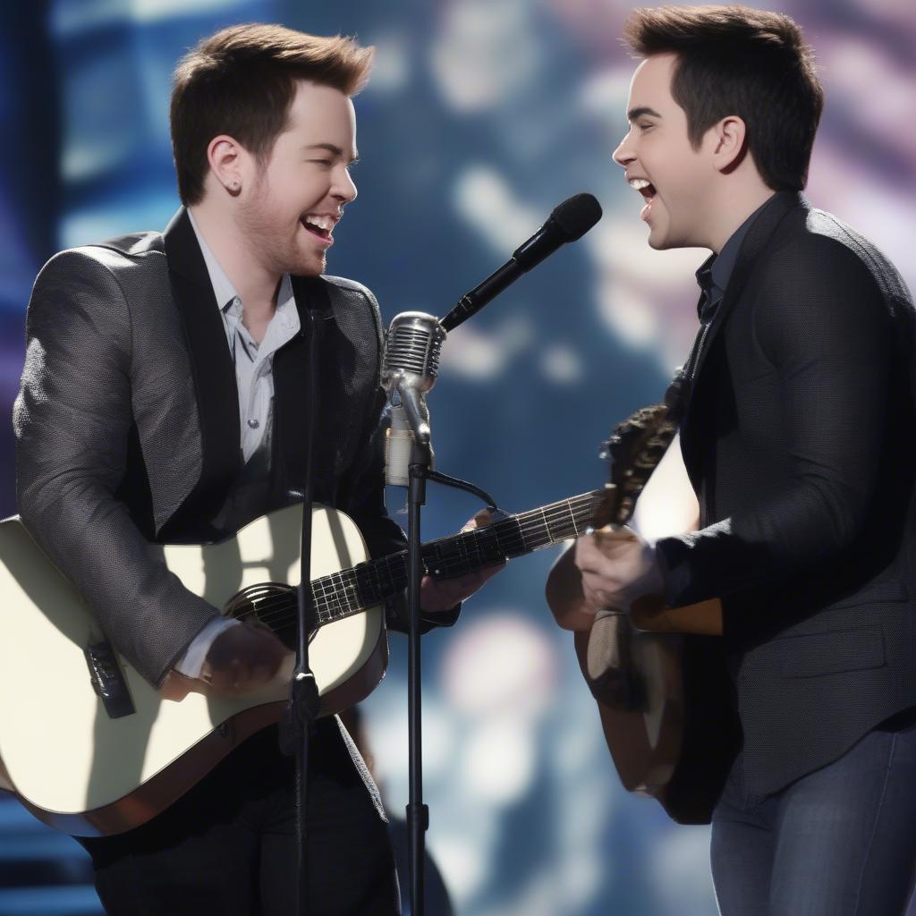 David Cook and David Archuleta American Idol Season 7