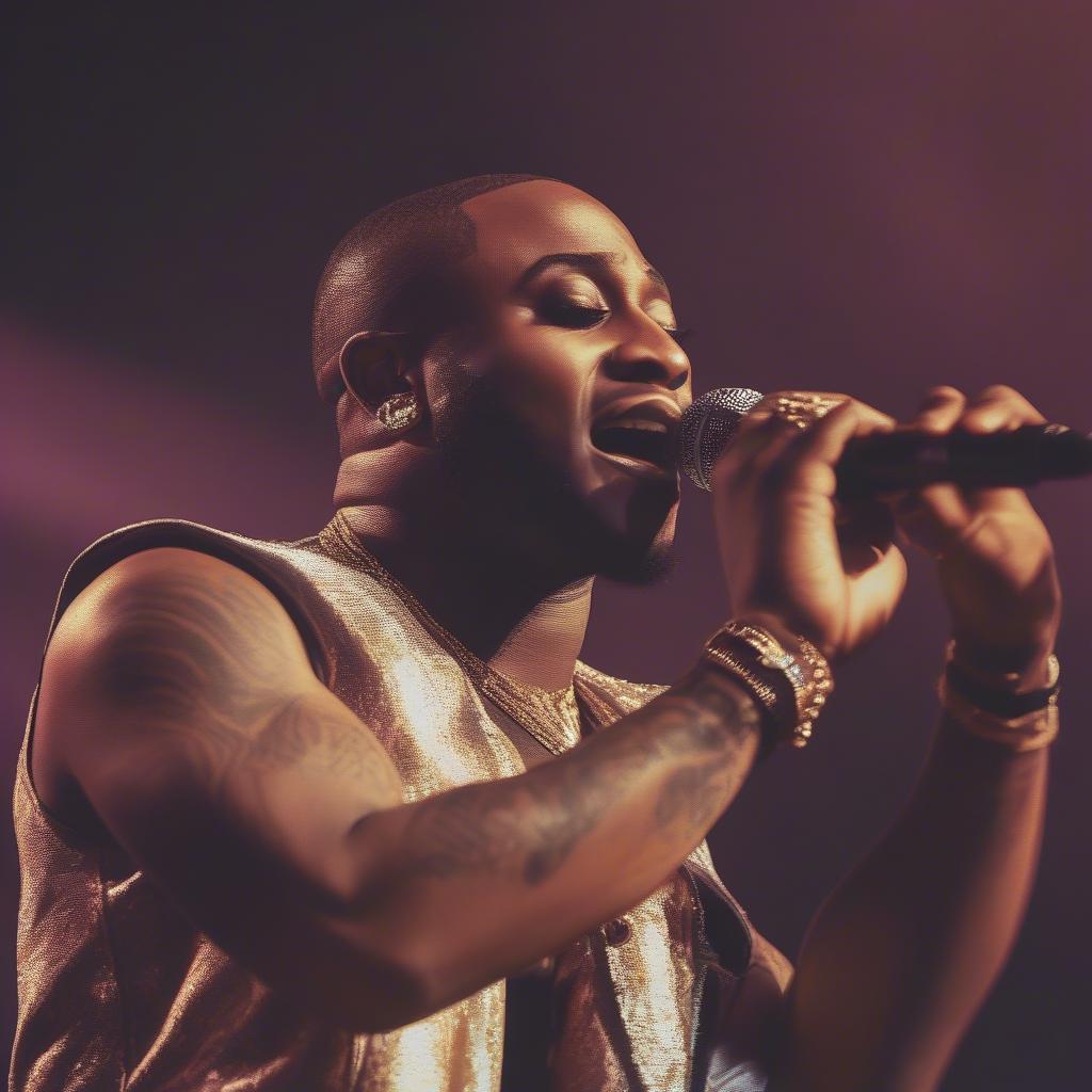 Davido performing If