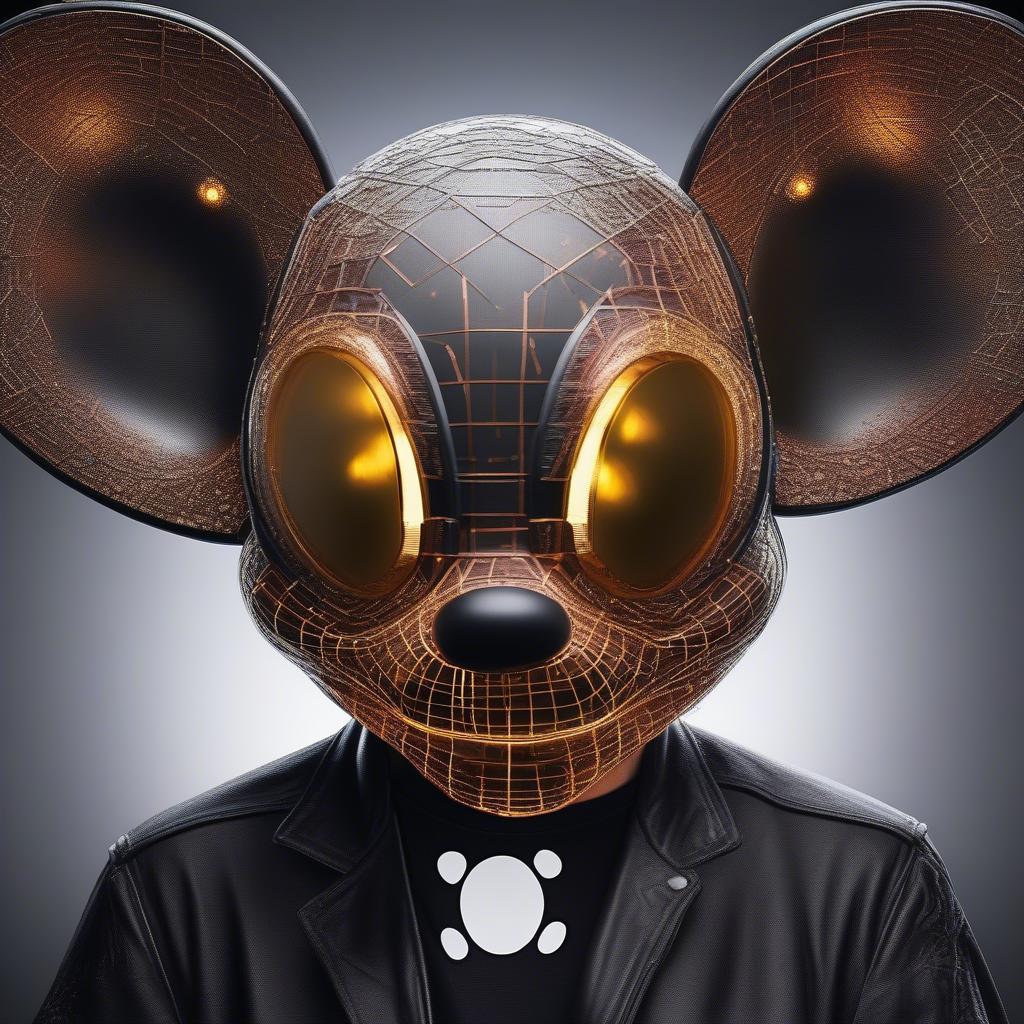 Close-up of deadmau5's iconic mau5head