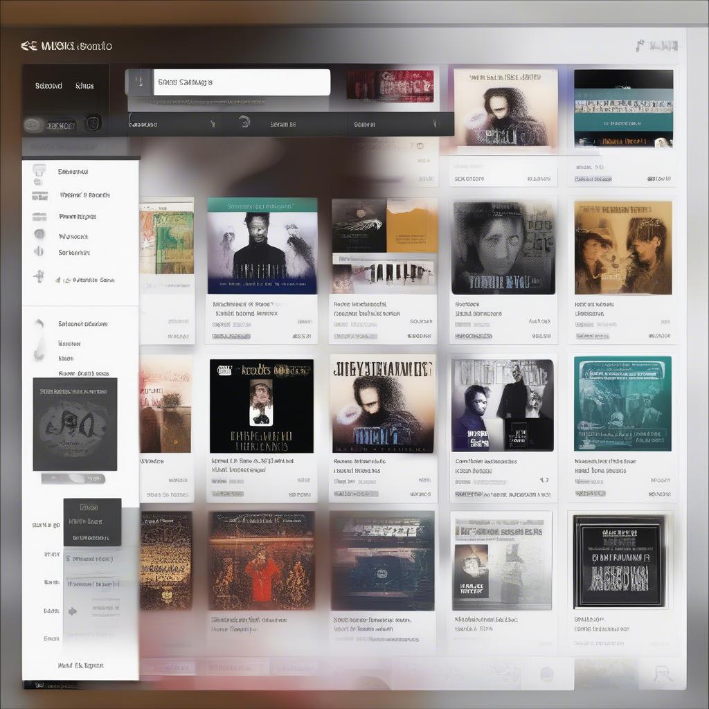 Digital Music Store Interface