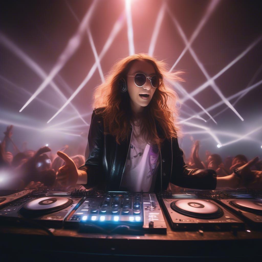 DJ Anya Petrova performing on stage