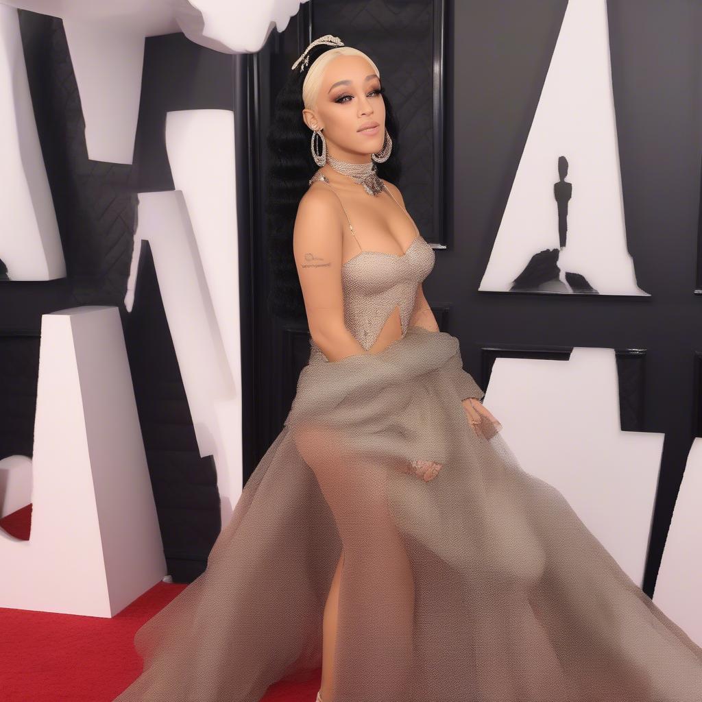 Doja Cat on the red carpet