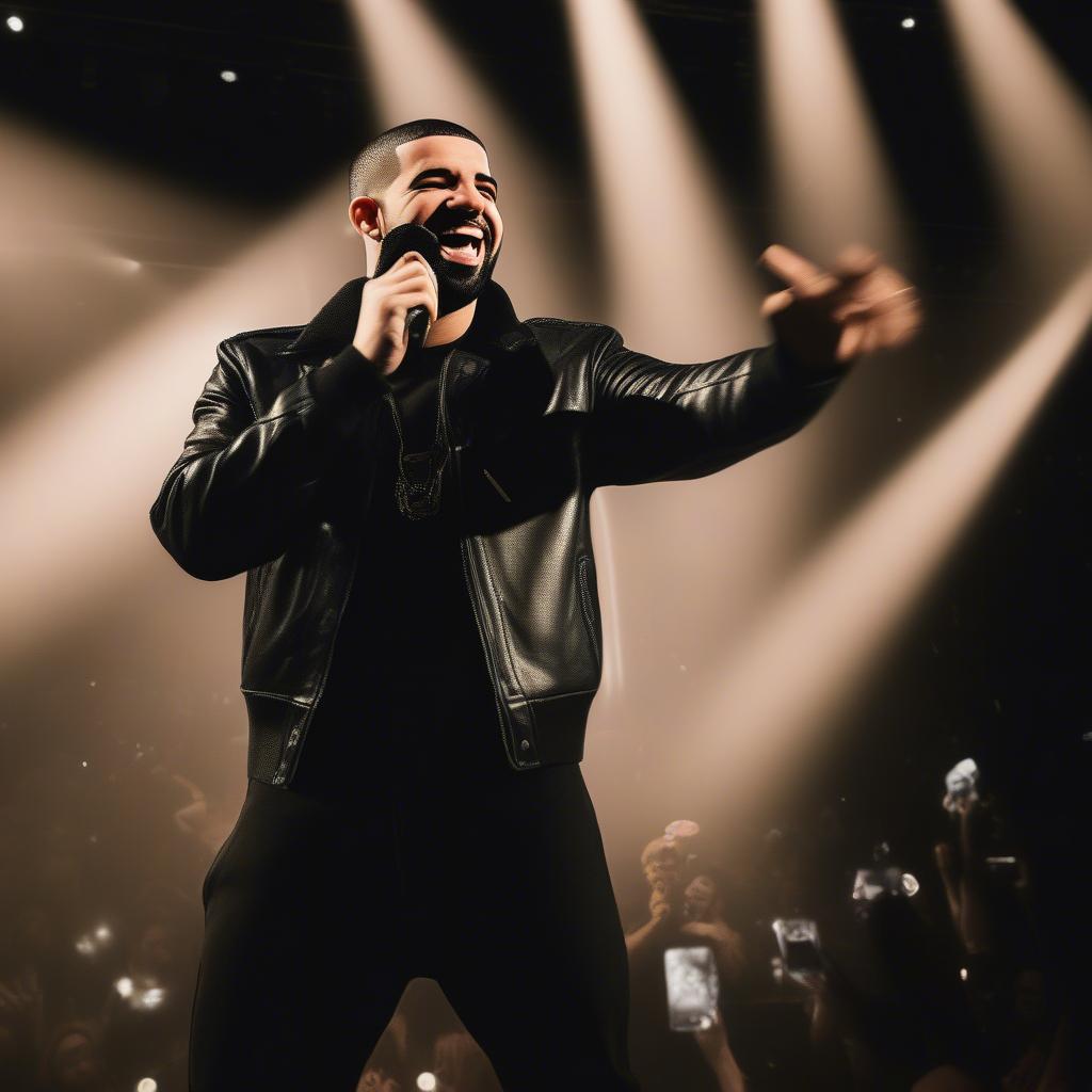 Drake Performing Live: Engaging the Crowd