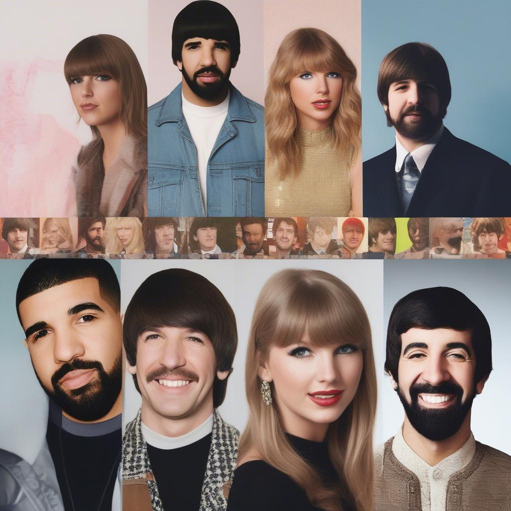 Drake, Taylor Swift, and The Beatles: Chart Dominators