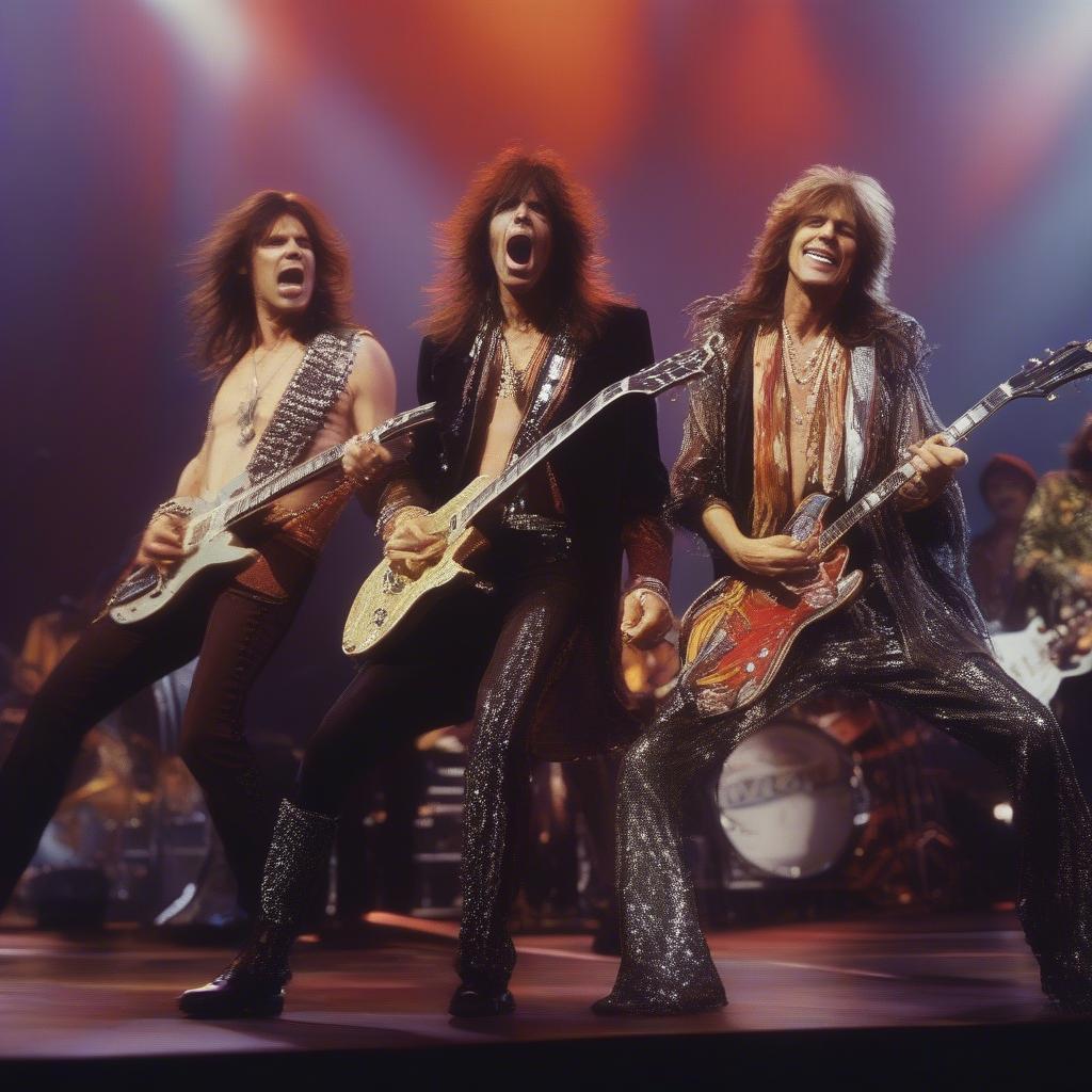 Aerosmith performing "Dream On" live