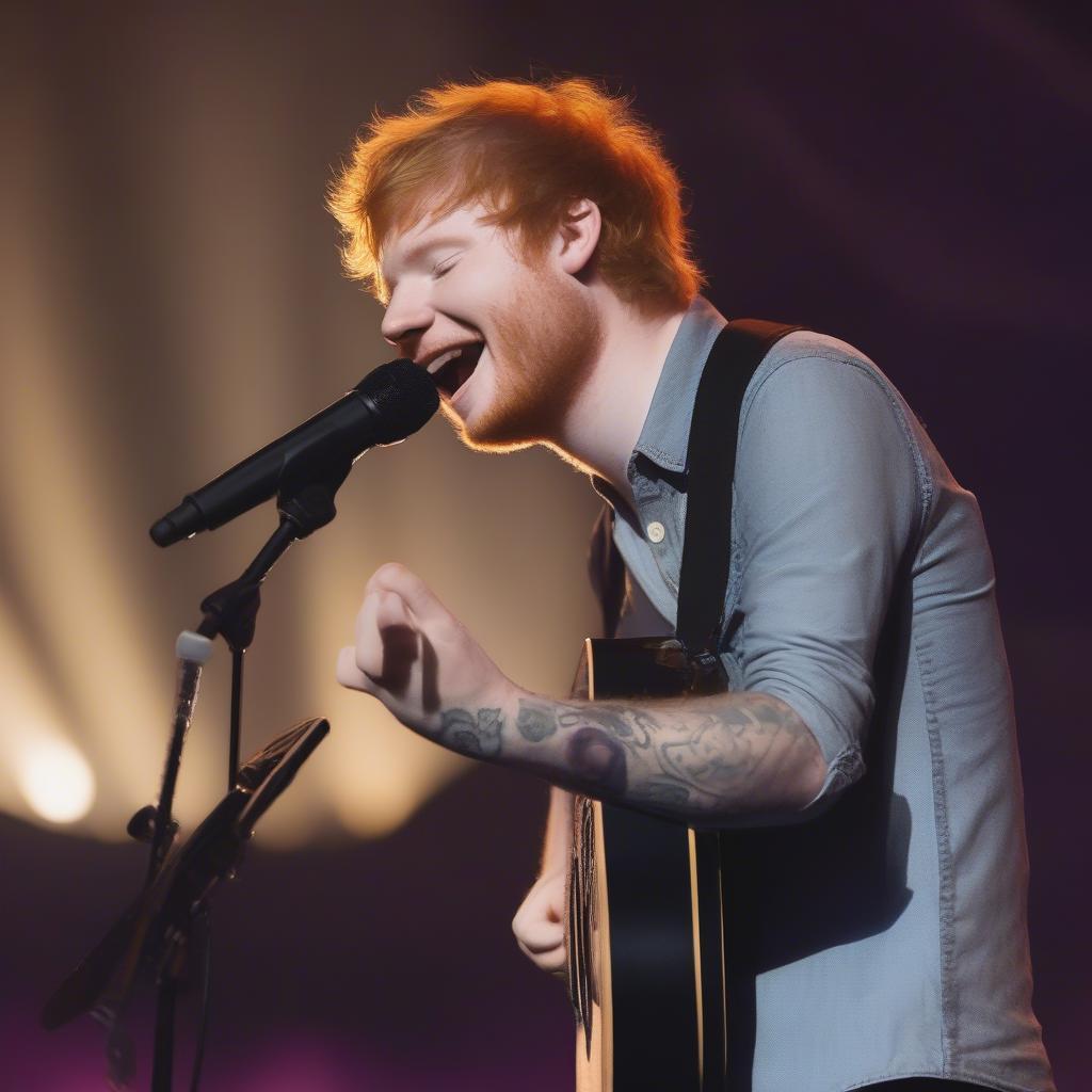 Ed Sheeran Performing Thinking Out Loud