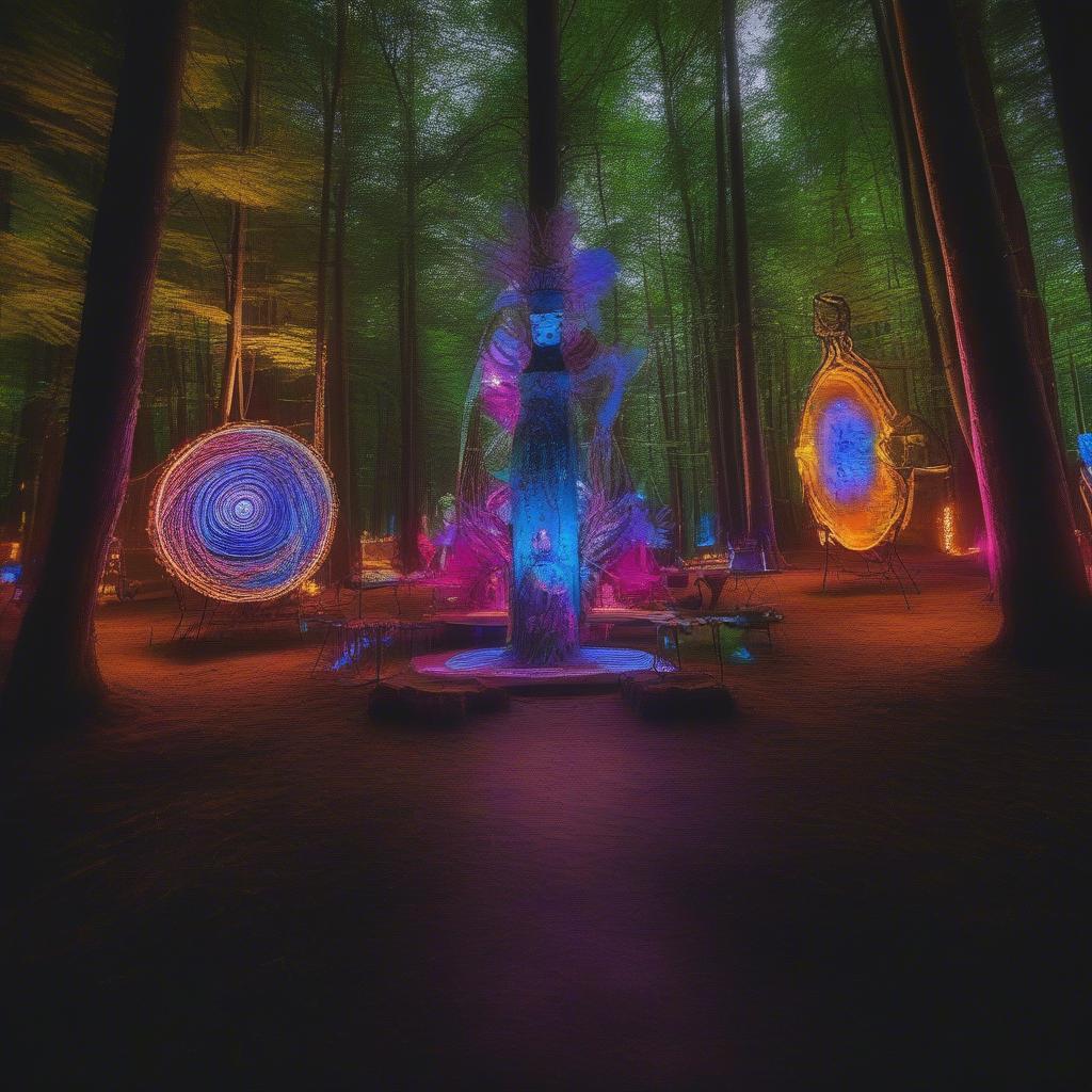 Art installation at Electric Forest 2019