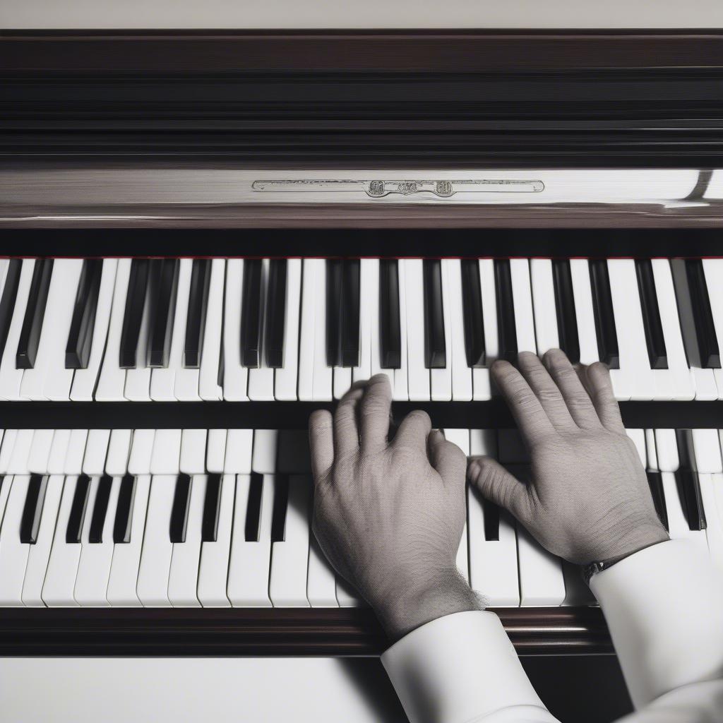 Elton John playing the piano, performing "Your Song" with emotion and passion.