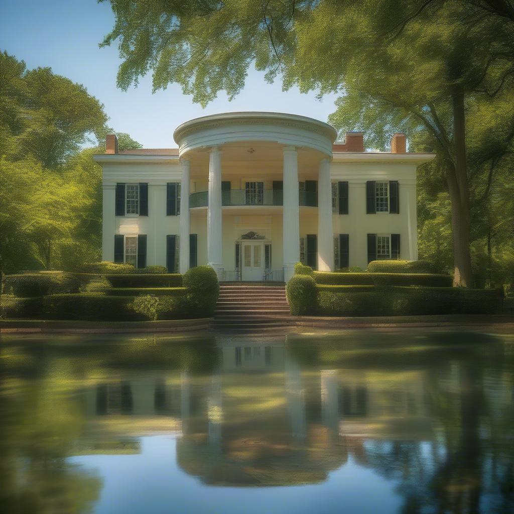 Elvis Presley's Enduring Legacy: A photo of Elvis Presley's Graceland mansion, a testament to his enduring popularity and influence on music history.