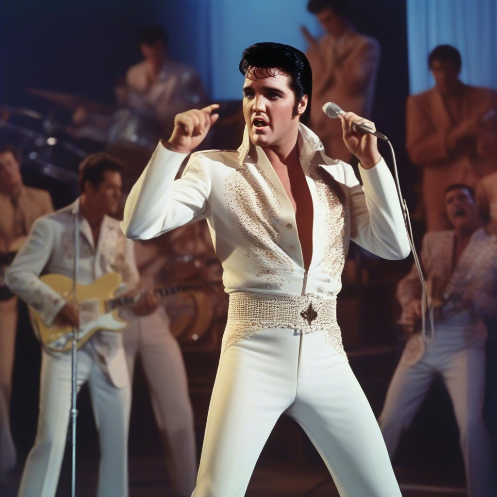 Elvis Performing Suspicious Minds