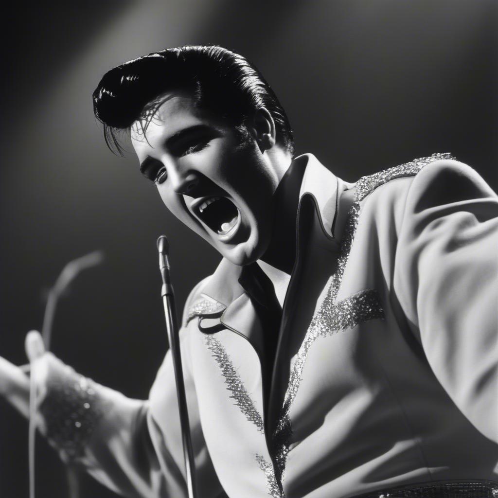 Elvis Presley Performing in 1957